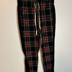 Victorious Red Plaid Jogger Pants